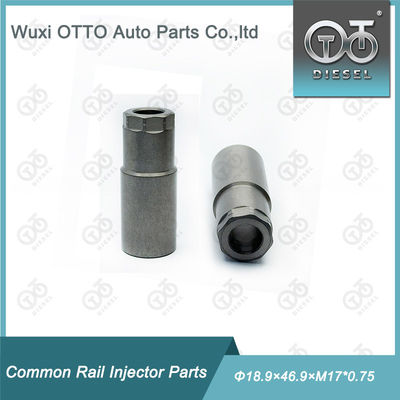 High-speed Steel Diesel Fuel Injector Nozzle Cap Nut Size Φ18.9×46.9×M17*0.75 for Piezo Injector with Plastic Bag in Paper Box Packing