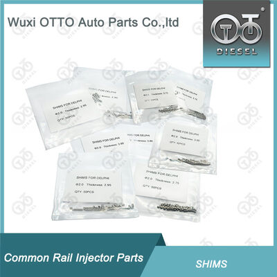 Common Rail Injector Shim Kits Repair Adjusting Shim Washers For Del/phi 2.70-3.00mm 50pcs/bag