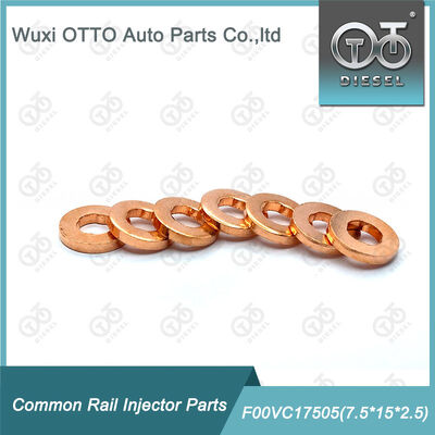 High-speed Steel Common Rail Injector Shim F00VC17505 Copper Washer 7.5*15*2.5mm ISO9001 Certified